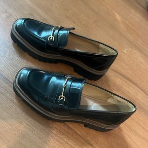Sam Edelman Laurs Lug Sole Loafers Black Size 10M
